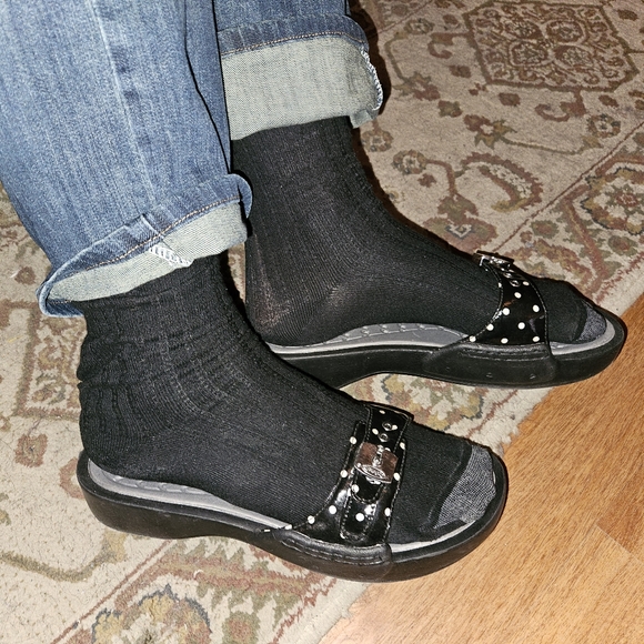 Dr. Scholl's Rock On Open Toe Adjustable Slide Sandal, like new - Picture 12 of 14